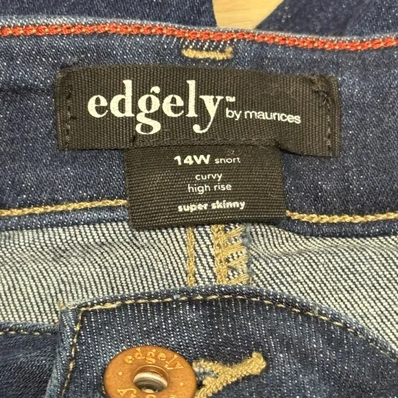 Dark Indigo Distressed Boyfriend Jeans - Women's - Picture 3 of 3